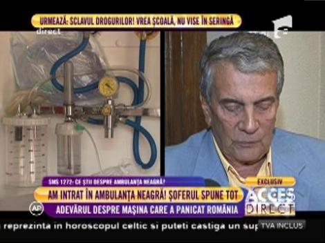 Am intrat în ambulanţa neagră! Adevărul despre maşina care a panicat România!