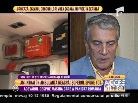 Am filmat tot! Primele imagini din ambulanţa neagră! Ce se ascunde în mașina fantomă care a panicat România?