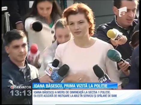 Ioana Băsescu, prima vizită la poliție