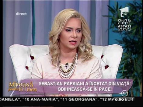 Paula Chirilă, devastată de moartea lui Sebastian Papaiani: ”Ne-a părăsit o emblemă a teatrului și filmului românesc. Dumnezeu să-l odihnească!”