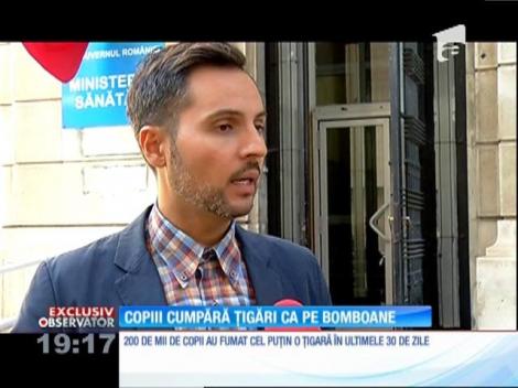 În România, copiii cumpără ţigări ca pe bomboane