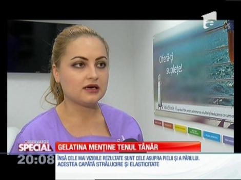 SPECIAL! Gelatina menţine tenul tânăr