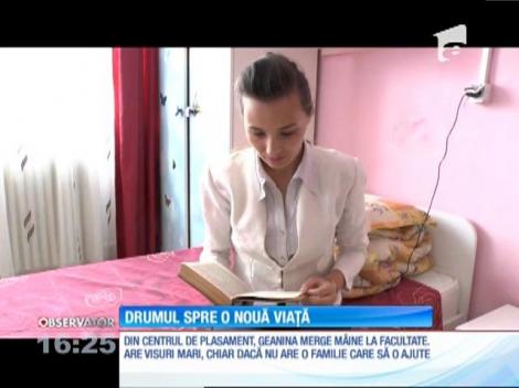 Georgiana, o studentă dintr-un centru de plasament din Piatra Neamţ, oferă o lecţie de curaj şi ambiţie