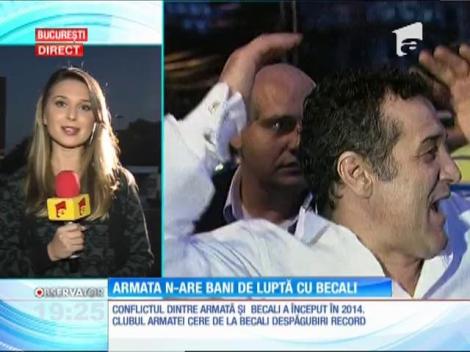 Armata nu are bani pentru a începe lupta cu Gigi Becali