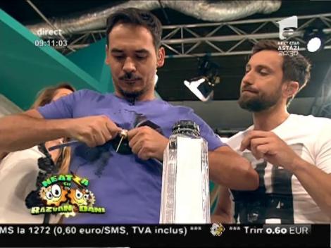 Echipa de la ”Neatza” își ia zborul! Băieții și-au făcut "elice din furculiţe": ”Uite mă că nu suntem cei mai proști din curtea școlii”