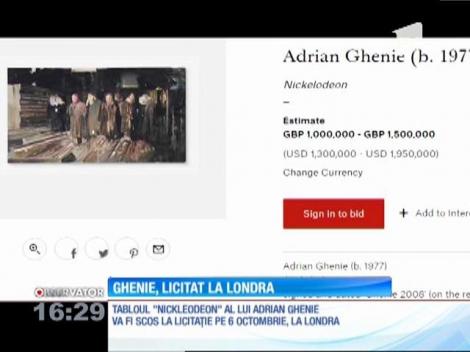 Un tablou semnat de Adrian Ghenie, licitat la Londra. Suma de plecare este de peste un milion de lire sterline