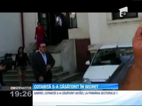 Gabriel Cotabiţa s-a căsătorit în secret