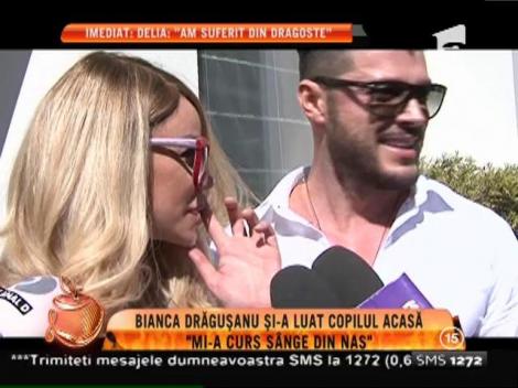 Bianca Drăguşanu şi-a dus fetiţa acasă