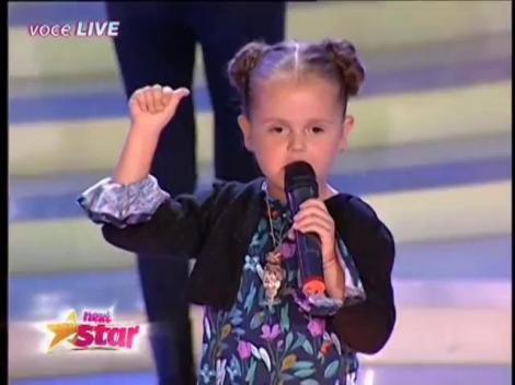 Micuţa Antonia, o Pucca în miniatură, a urcat pe scenă şi i-a topit pe juraţi. “Tu ai vârsta lu’ Next Star”