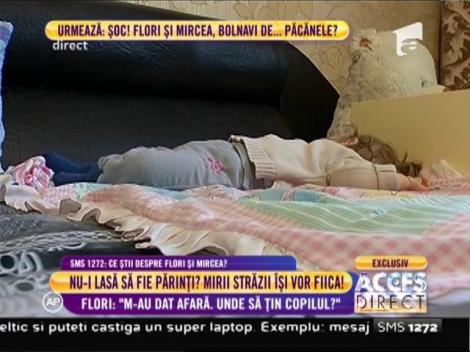 Mirii străzii își vor fiica: ”M-au dat afară. Unde să țin copilul?”