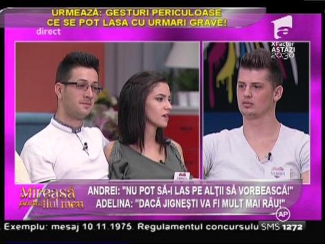 Andrei, nemulţumit de criticile primite: "Nu pot să-i las pe alţii să vorbească"