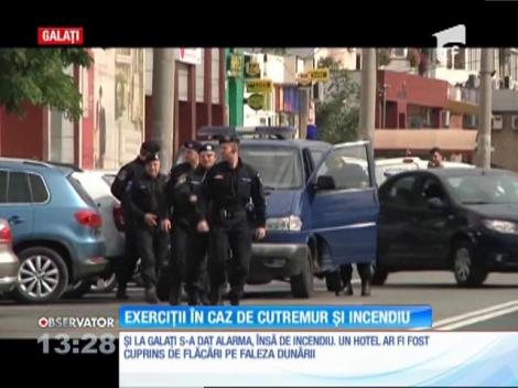 Exerciții în caz de cutremur și incendiu