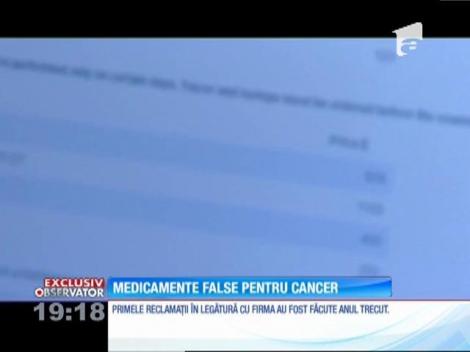Zeci de bolnavi de cancer şi hepatita C, înşelaţi de o firmă de medicamente cu magazin online