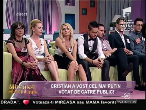 Cristian a fost eliminat din casa Mireasă pentru fiul meu!