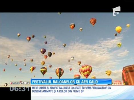 Festivalul baloanelor cu aer cald, în statul american New Mexico