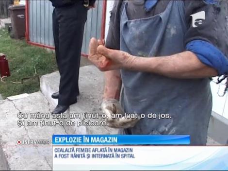 O explozie puternică a devastat un magazin din Vaslui. O femeie a murit