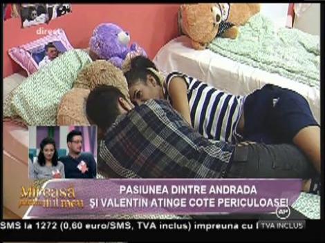 Andrada şi Valentin cu greu îşi ţin pasiunile în frâu!