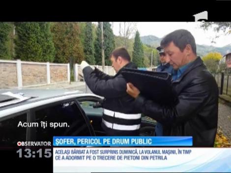 Între Petroşani şi Petrila, un şofer a blocat drumul, cu maşina