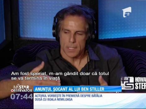 Vestea care a zguduit Hollywood-ul! Actorul Ben Stiller a fost diagnosticat cu cancer