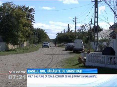 Casele construite pentru sinistraţi au rămas pustii, într-o comună din judeţul Vrancea