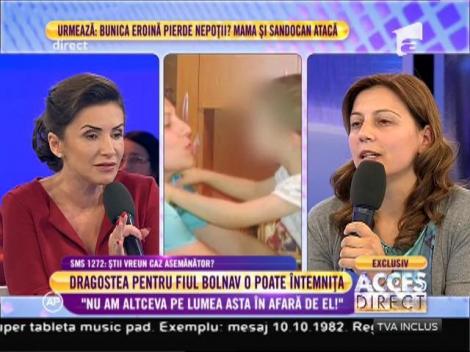 Mama Violeta este disperată! Judecătorii români îi interzic să aibă grijă de băiatul său de numai 3 ani, grav bolnav