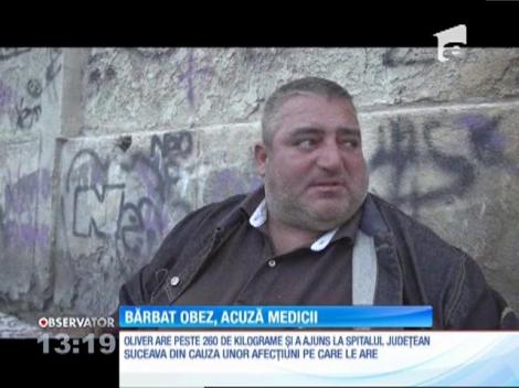 Un sucevean din Fălticeni acuză medicii că nu l-au internat în spitalul din oraş pe motiv că este prea gras şi nu au pat