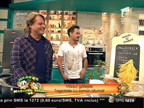 "Tagliatelle cu somon afumat", o reţetă cu numai patru ingrediente