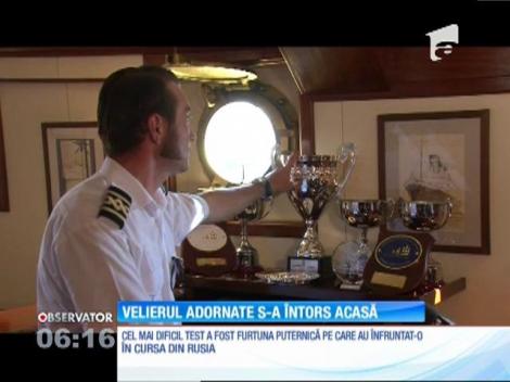 Velierul Adornate, singura navă românească participantă la Regata Marilor Veliere, a revenit în ţară