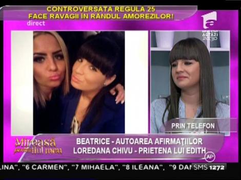 Afirmaţii incendiare despre trecutul lui Edith! Loredana Chivu, implicată într-un scandal de proporţii în casa "Mireasă pentru fiul meu"