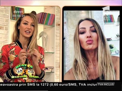 Flavia, despre selfie-ul "bot de raţă", postat pe Facebook: ”Mie mi se pare că ai mers cu metroul și s-au închis ușile prea repede!”