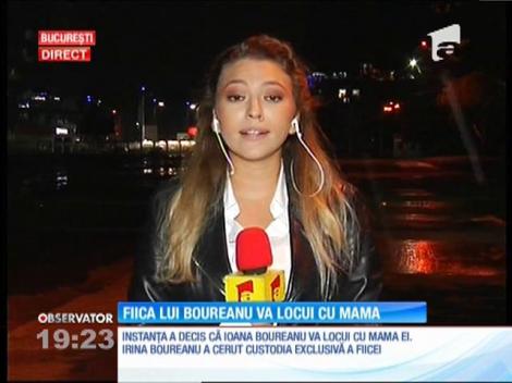 Fiica lui Boureanu va locui cu mama