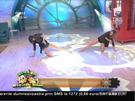 Alina Radu şi Diana Chira, demonstraţie de dans contemporan!