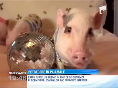 Petrecere în pijamale cu purceluşi