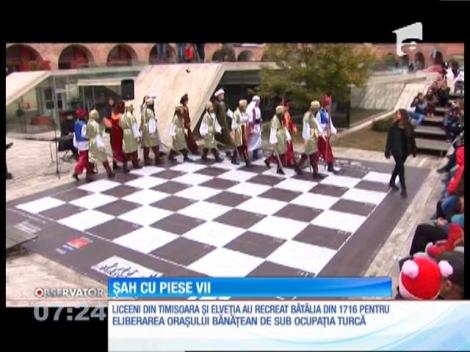 Piesele de şah au prins viaţă la Timişoara