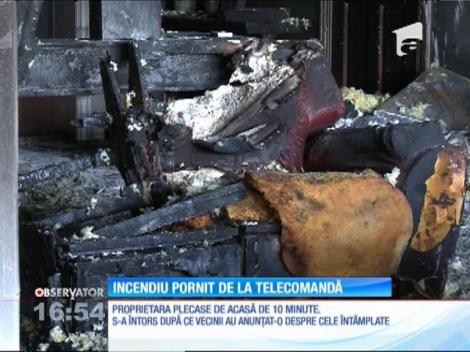 Incendiu pornit de la o telecomandă