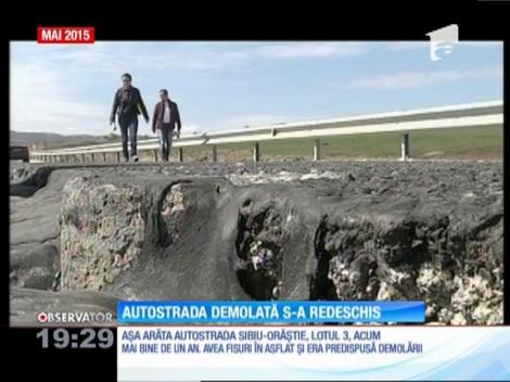 Autostrada demolată a fost redeschisă