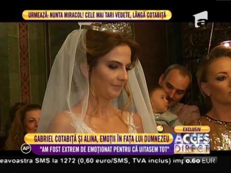 Gabriel Cotabiță și aleasa lui, Alina, emoții în fața lui Dumnezeu