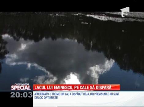 Special! Lacul lui Mihai Eminescu, pe cale să dispară