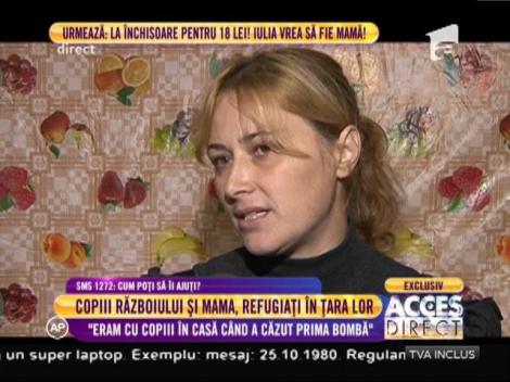 Copiii războiului și mama, refugiați în țara lor: ”Cine are bani pleacă din Siria, cine nu, moare acolo!”