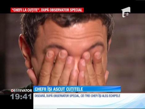 Lacrimi, stres, nervi şi multe emoţii. Chefii îşi ascut cuţitele şi îşi aleg echipele
