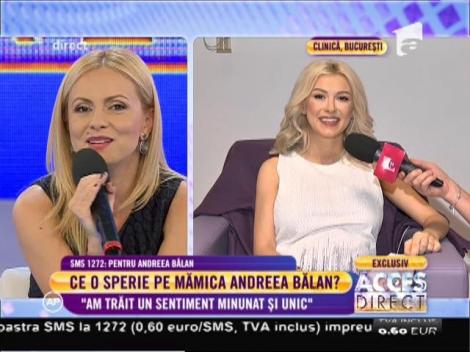 Andreea Bălan, primul interviu la TV după ce a născut: ”Am izbucnit în plâns de emoții”