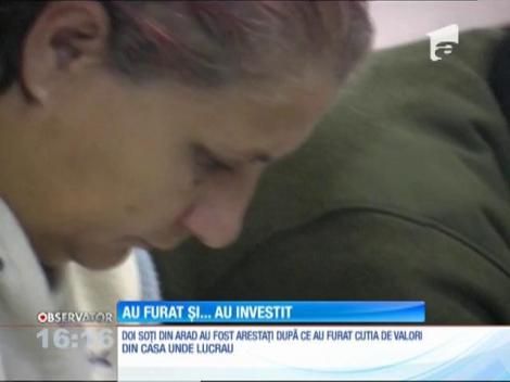 Arestaţi după ce ar fi furat caseta de valori, aproximativ 40.000 de euro