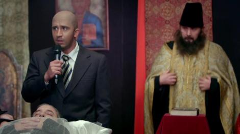 Stand up comedy la înmormântarea răposatului Dumitru