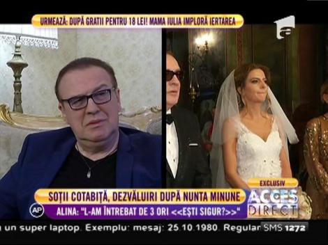 Gabriel Cotabiţă, dezvăluiri după nunta minune: ”Alina a reușit să mă păcălească”