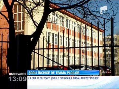 Toate școlile din orașul Bacău au fost închise de teama ploilor