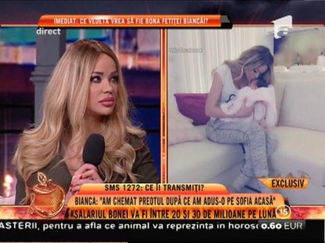 Bianca Drăguşanu caută bonă: "Va avea un salariu între  20 şi 30 de milioane şi carte de muncă!"