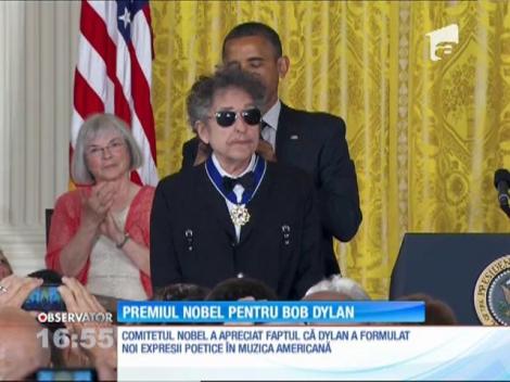 Bob Dylan a primit premiul Nobel pentru Literatură