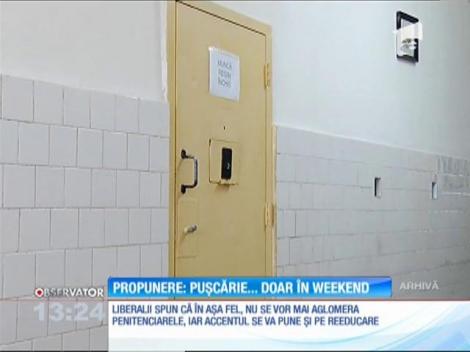 Liberalii propun ca unii condamnaţi să facă puşcărie doar în weekend