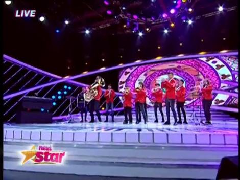 Fanfara Rotaria, din Vaslui, număr instrumental pe scena Next Star