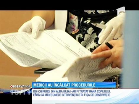 Bebelușul mutilat de o branulă pusă greşit, operat din nou